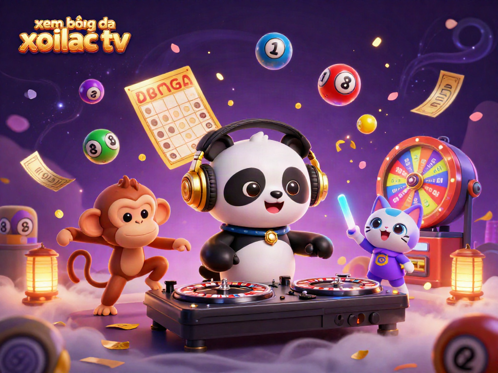 Experience xem bóng đá xoilac tv with a lively 3D gaming scene featuring fun characters and rich visual elements.