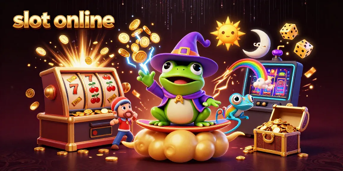 Experience the excitement of slot online gameplay featuring vibrant characters and a jackpot explosion.