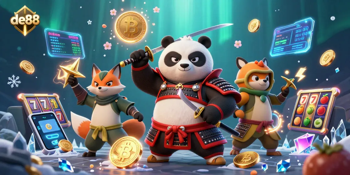 Join the action at de88 with vibrant characters and crypto casino elements!